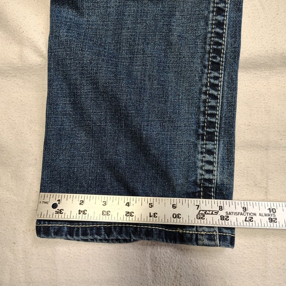 Ariat M4 Jeans Mens 30x36 Blue Medium Wash Low Rise Stretch Adkins Boot 10021767 - Picture 9 of 13